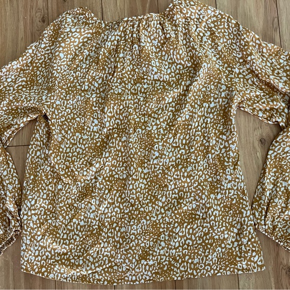 Savanna Jane Women's Gold, Cream  and Multicolor Embroidery Boho Blouse SZ L - Picture 3 of 4